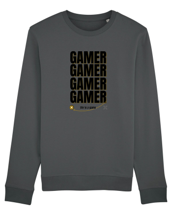 GAMER Life Is A Game Anthracite