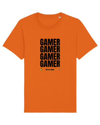 GAMER Life Is A Game Bright Orange