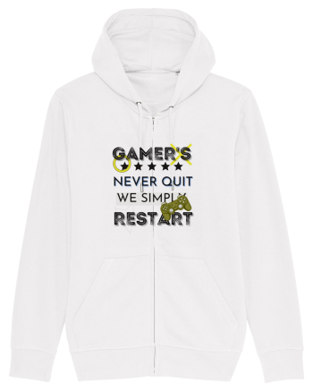 Gamers Never Quit  White