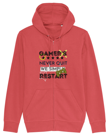 Gamers Never Quit  Carmine Red
