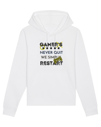 Gamers Never Quit  White