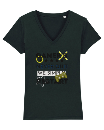 Gamers Never Quit  Black
