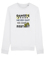 Gamers Never Quit  Bluză mânecă lungă Unisex Rise