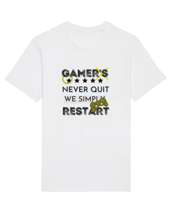 Gamers Never Quit  White