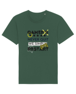Gamers Never Quit  Tricou mânecă scurtă Unisex Rocker