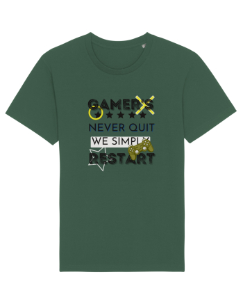 Gamers Never Quit  Bottle Green