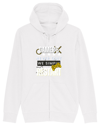 Gamers Never Quit  White