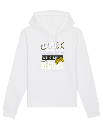 Gamers Never Quit  White