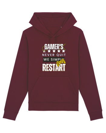 Gamers Never Quit  Burgundy