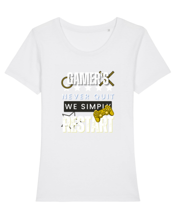 Gamers Never Quit  White