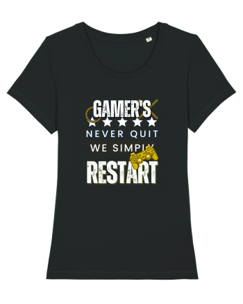 Gamers Never Quit  Black