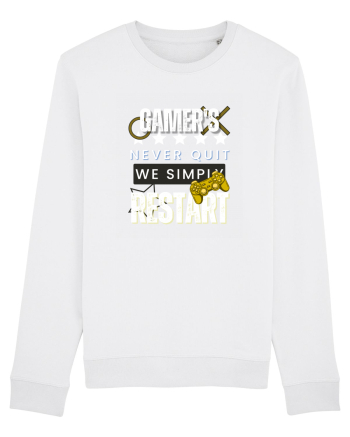 Gamers Never Quit  White