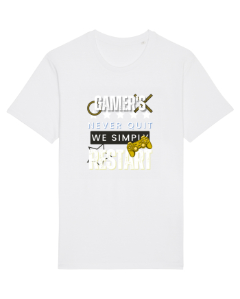 Gamers Never Quit  White