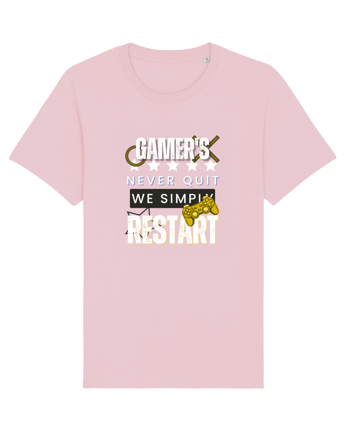 Tricou mânecă scurtă Unisex Rocker Cotton Pink