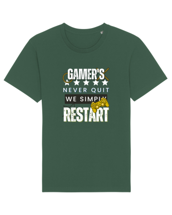 Gamers Never Quit  Bottle Green