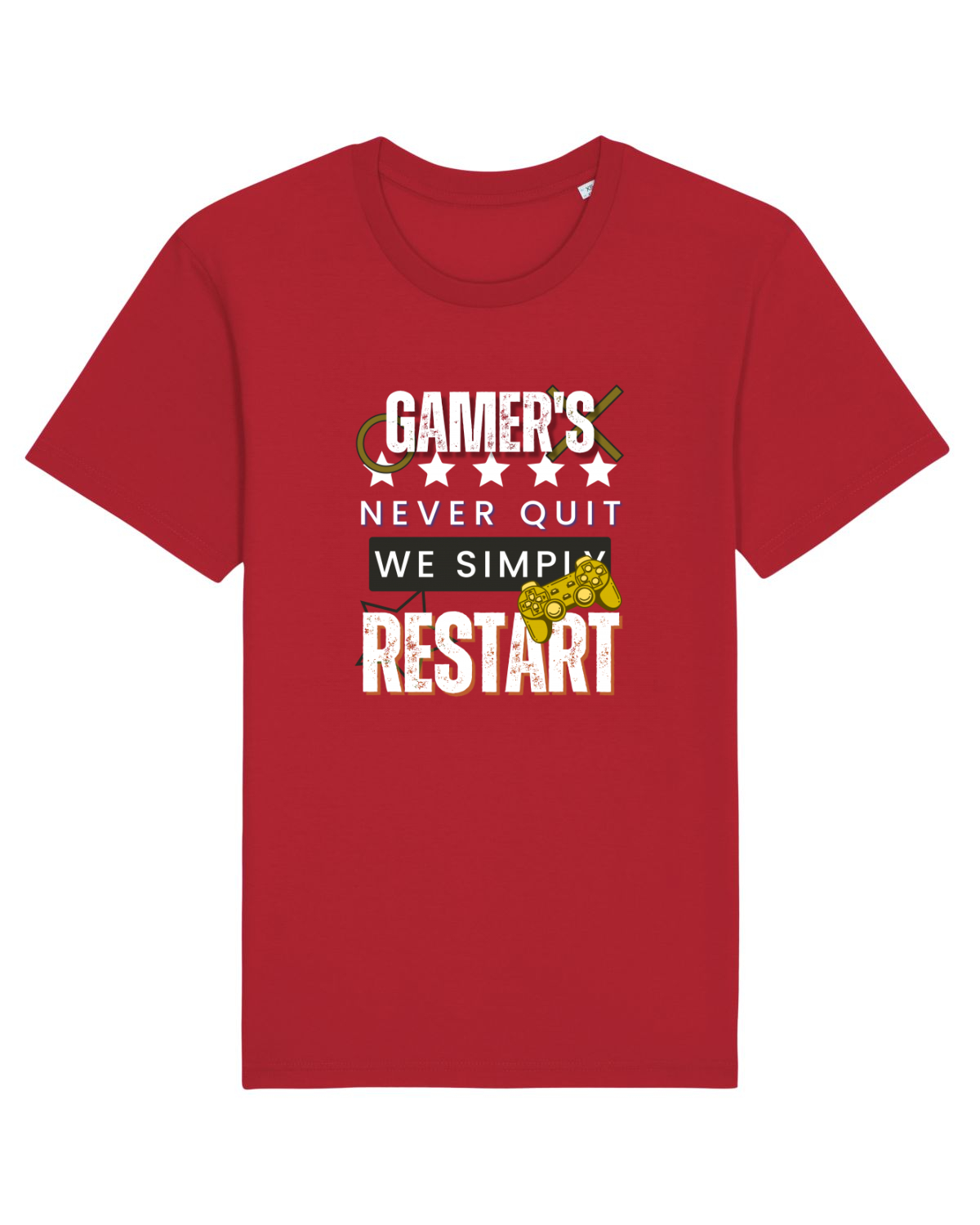 Tricou mânecă scurtă Unisex Rocker Red