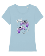Play / Game Over Tricou mânecă scurtă guler larg fitted Damă Expresser
