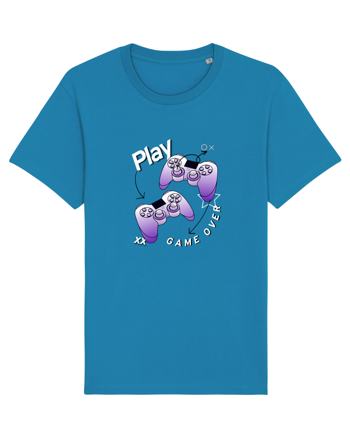 Tricou mânecă scurtă Unisex Rocker Azur