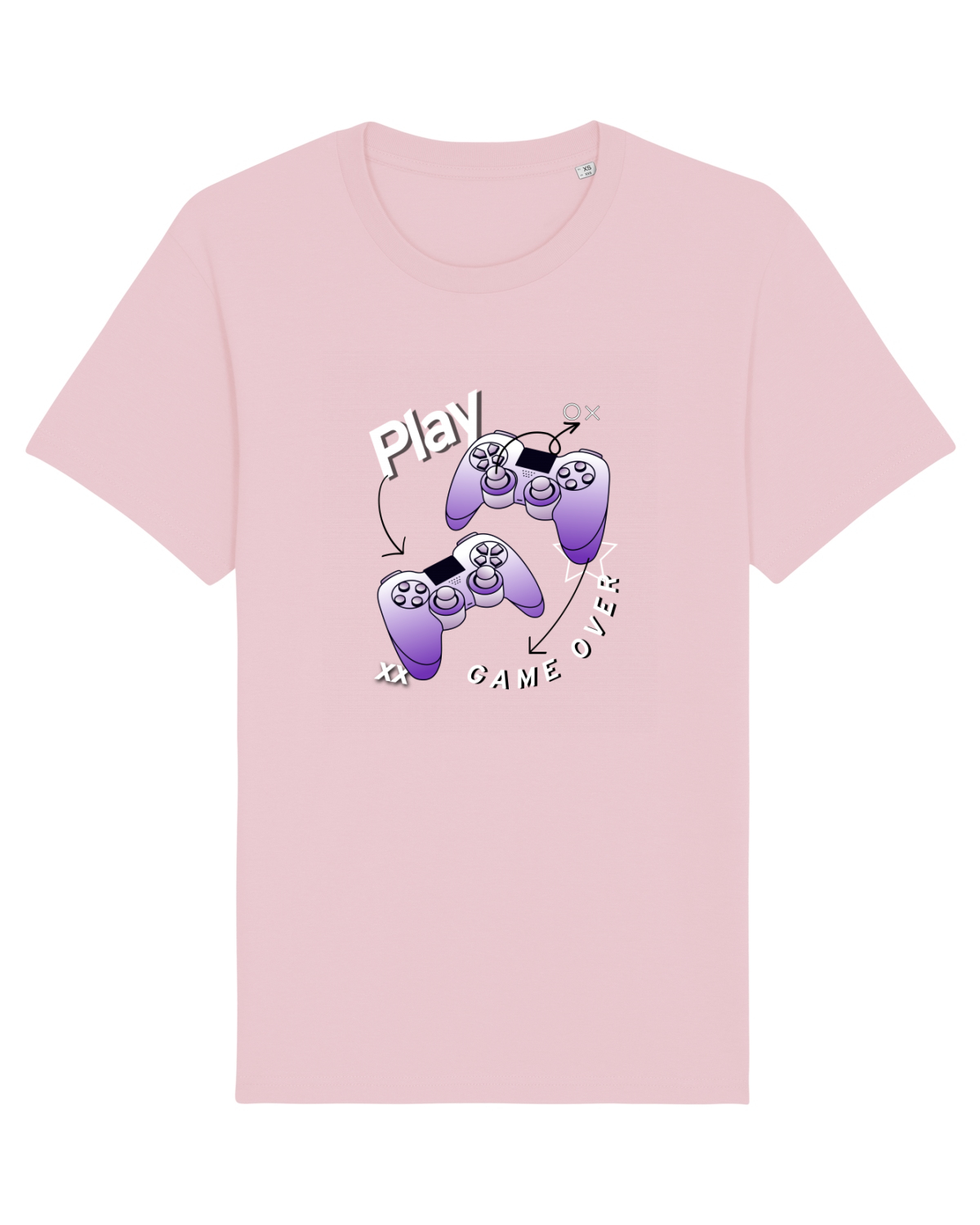 Tricou mânecă scurtă Unisex Rocker Cotton Pink