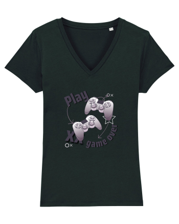 Play / Game Over Black