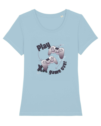 Play / Game Over Sky Blue