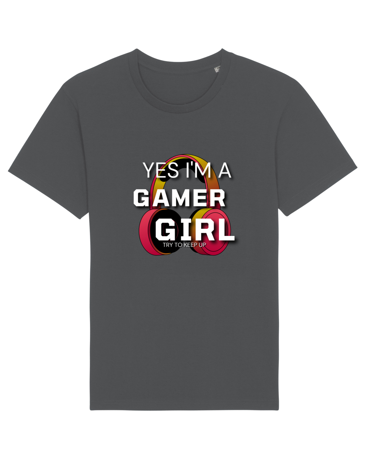 Tricou mânecă scurtă Unisex Rocker Anthracite