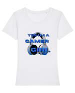 Ye I Am A Gamer Girl Tricou mânecă scurtă guler larg fitted Damă Expresser