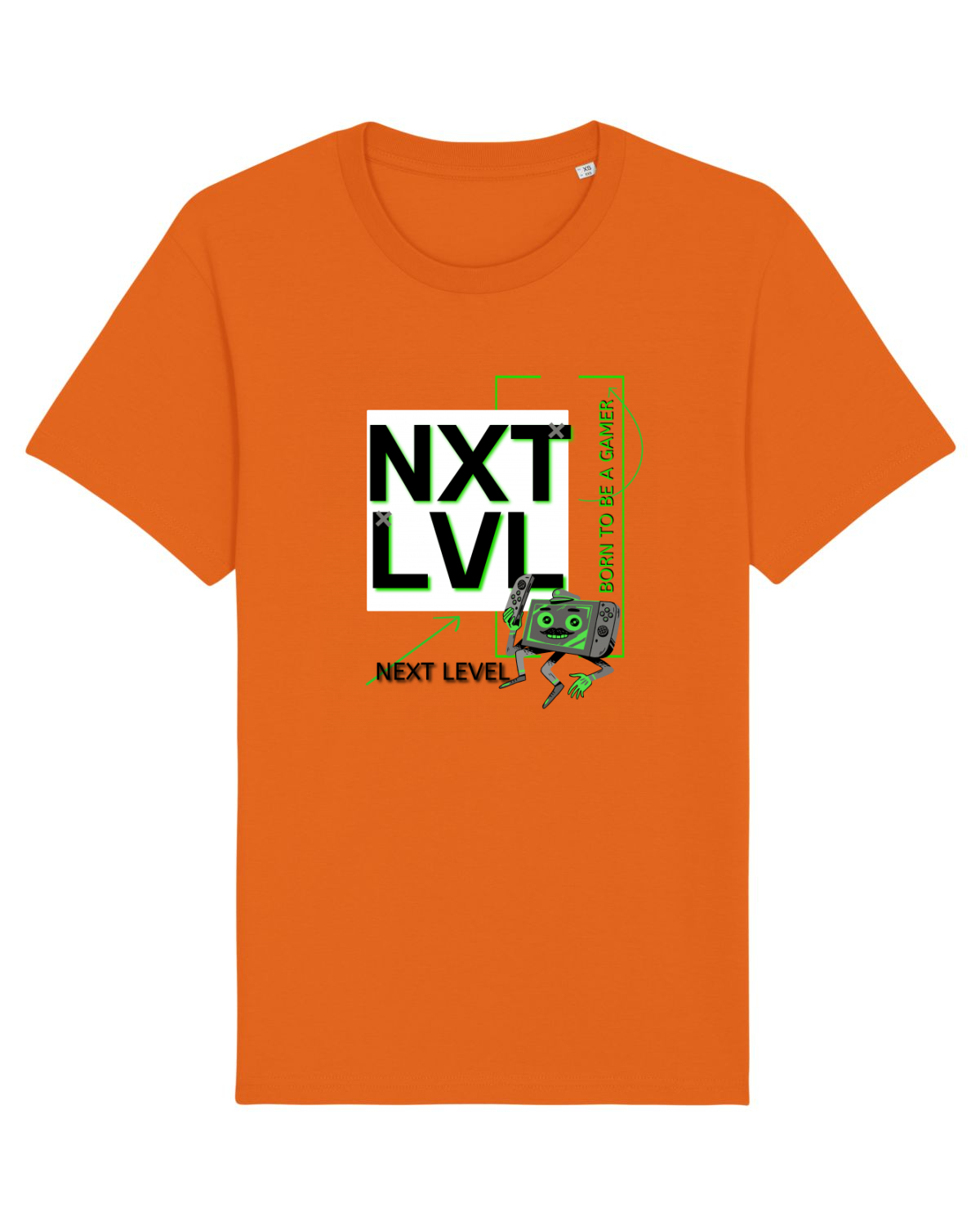 Tricou mânecă scurtă Unisex Rocker Bright Orange