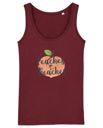 Peaches & Beaches Burgundy