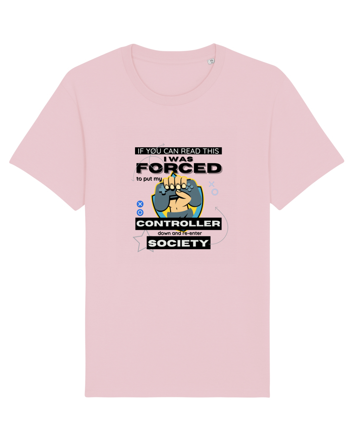 Tricou mânecă scurtă Unisex Rocker Cotton Pink