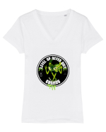 Level Up  Tricou mânecă scurtă guler V Damă Evoker