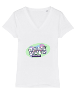 Game Over  Tricou mânecă scurtă guler V Damă Evoker