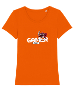 Gamer Play Tricou mânecă scurtă guler larg fitted Damă Expresser