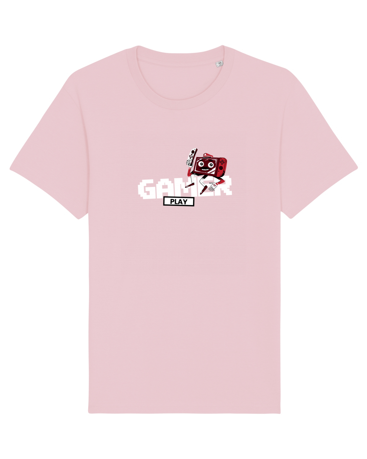 Tricou mânecă scurtă Unisex Rocker Cotton Pink