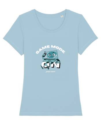 Game Mode Press Start Sky Blue