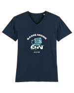 Game Mode Press Start Tricou mânecă scurtă guler V Bărbat Presenter
