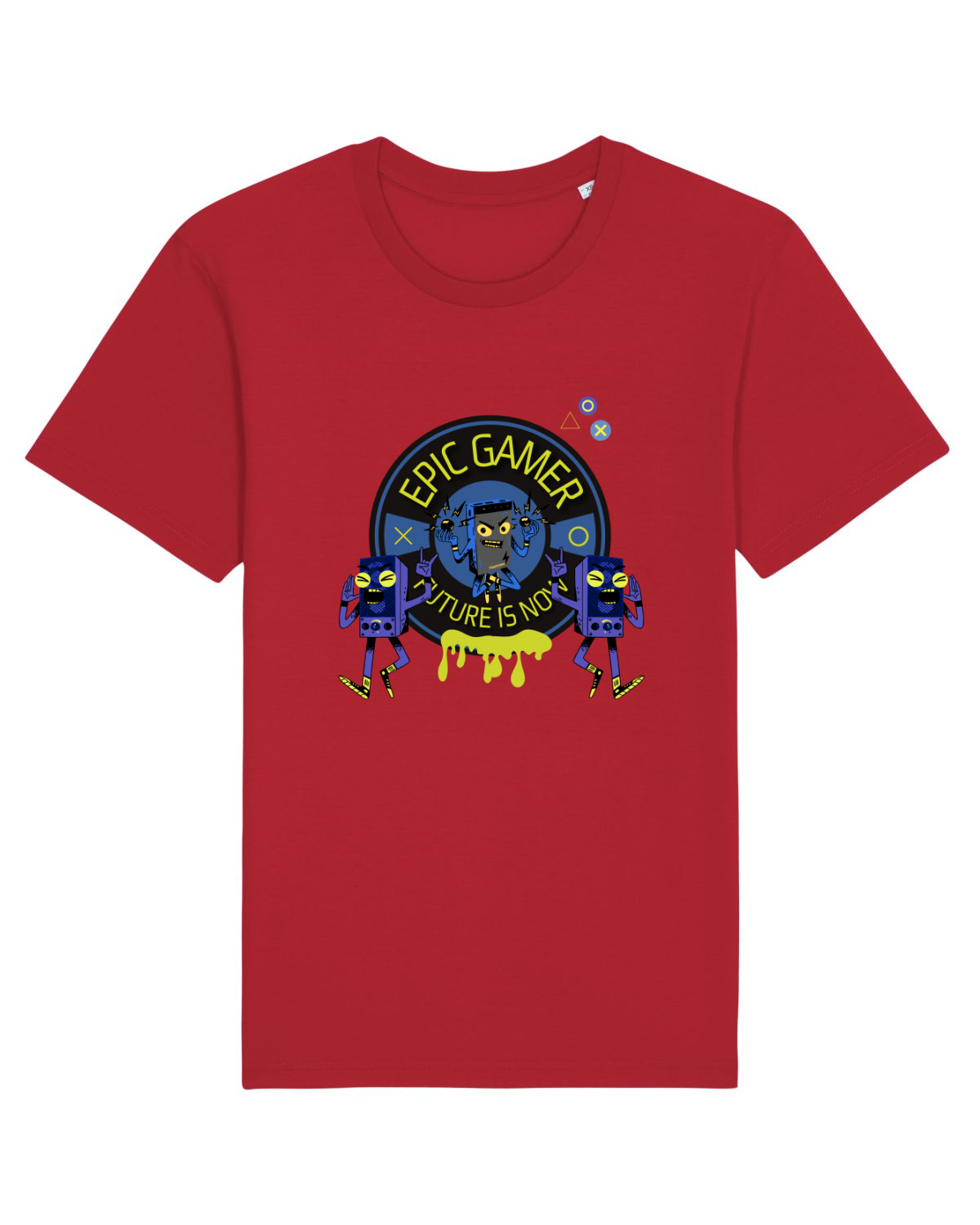 Tricou mânecă scurtă Unisex Rocker Red