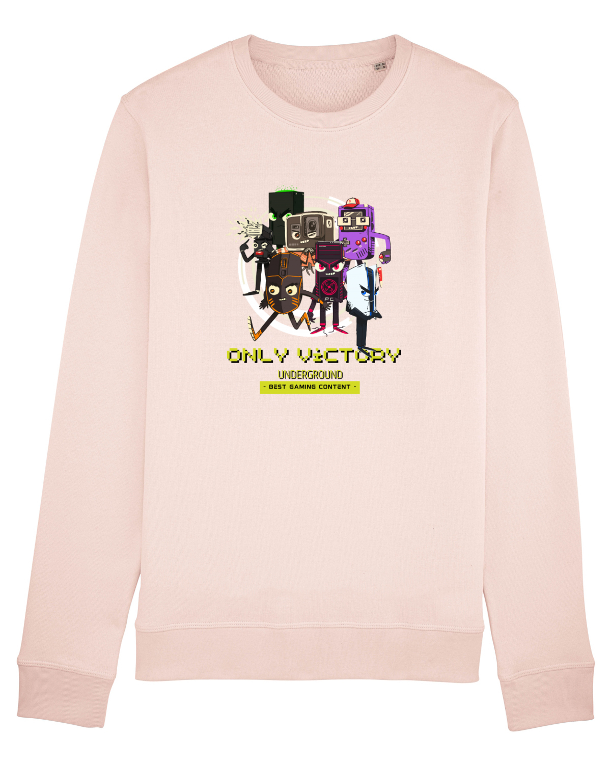 Bluză mânecă lungă Unisex Rise Candy Pink