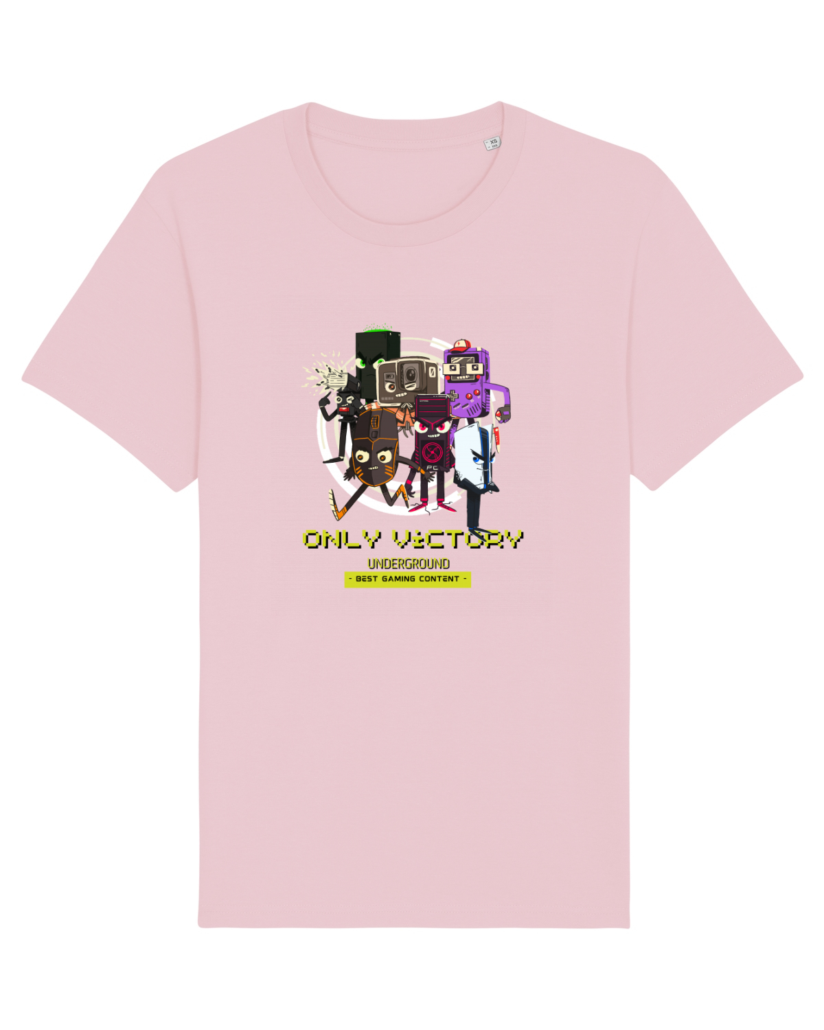 Tricou mânecă scurtă Unisex Rocker Cotton Pink