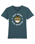egg-spert egg hunter white Tricou mânecă scurtă guler V Bărbat Presenter