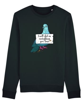 Funny pigeon Black