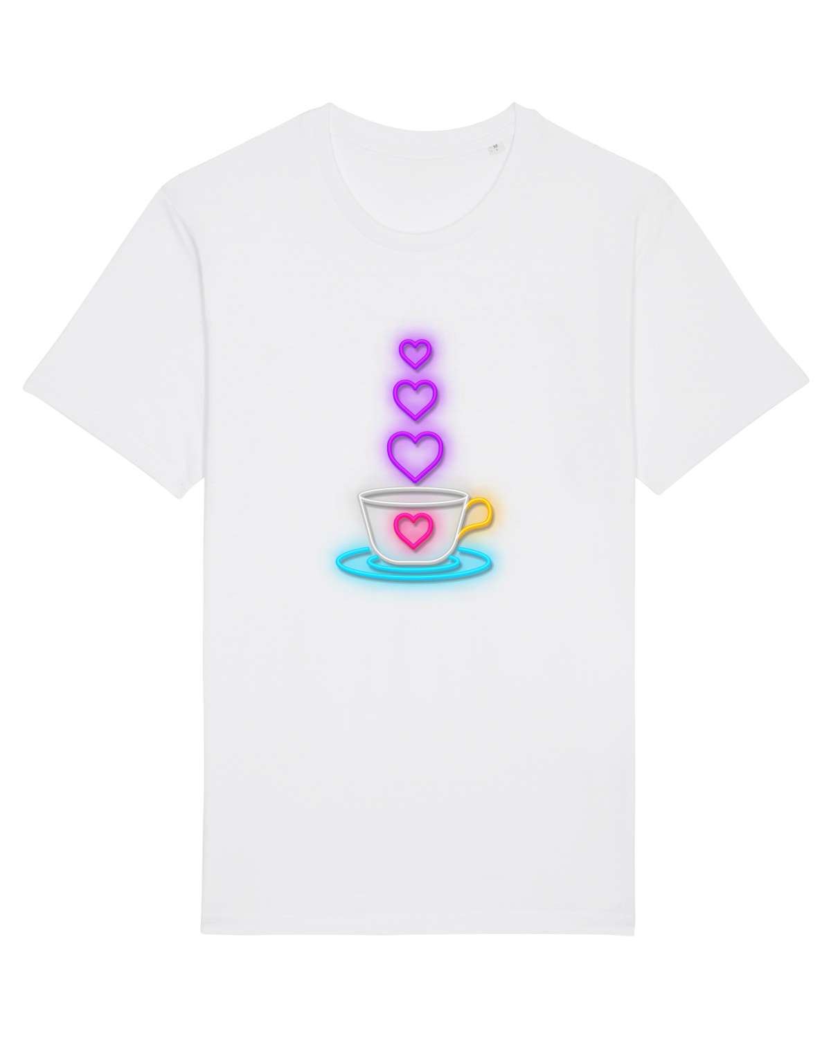 Tricou mânecă scurtă Unisex Rocker White