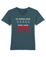 Love Techno music Tricou mânecă scurtă guler V Bărbat Presenter