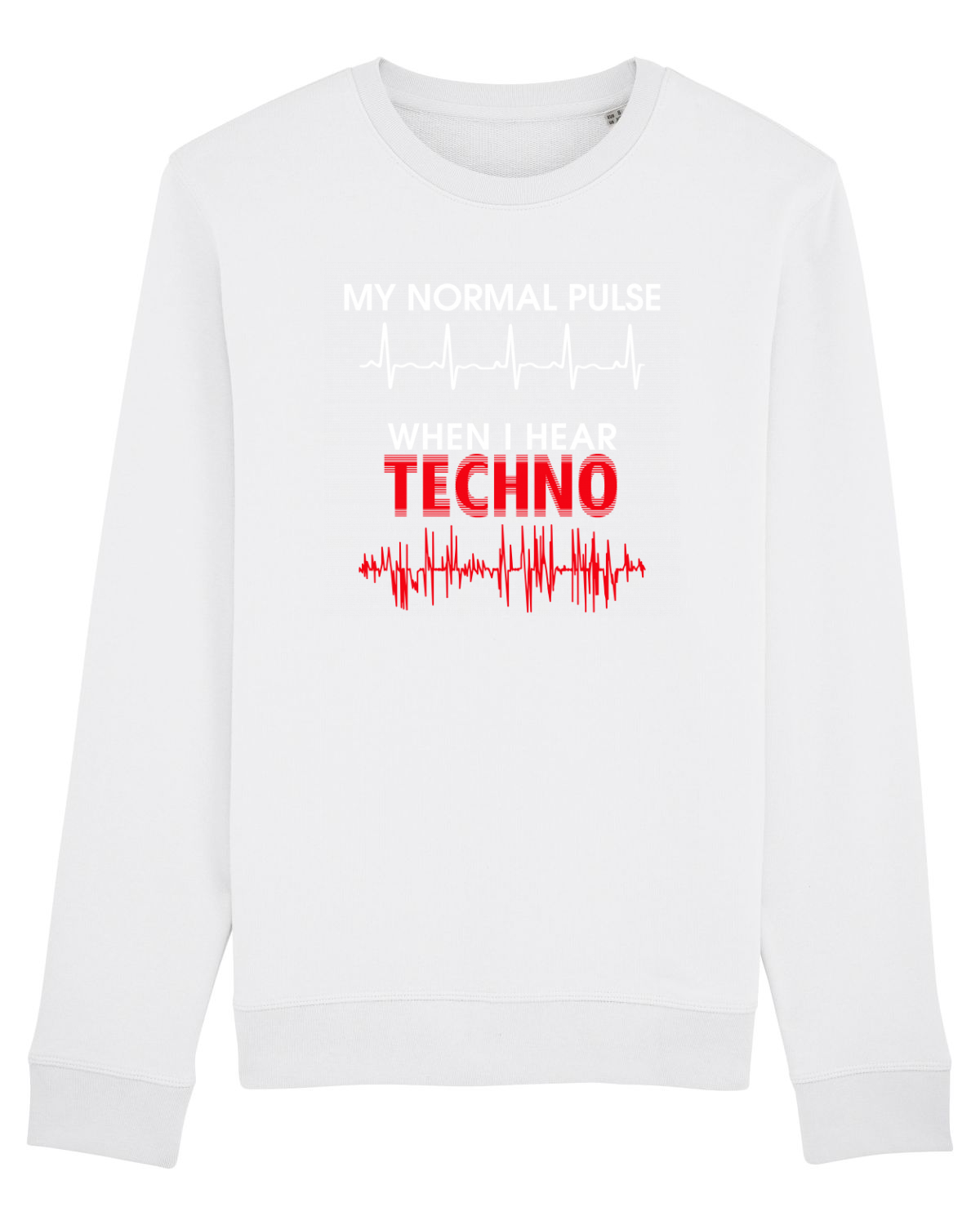 Bluză mânecă lungă Unisex Rise White