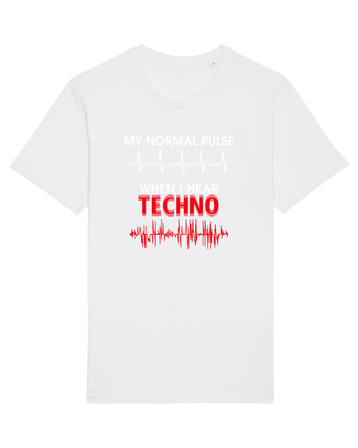 Tricou mânecă scurtă Unisex Rocker White