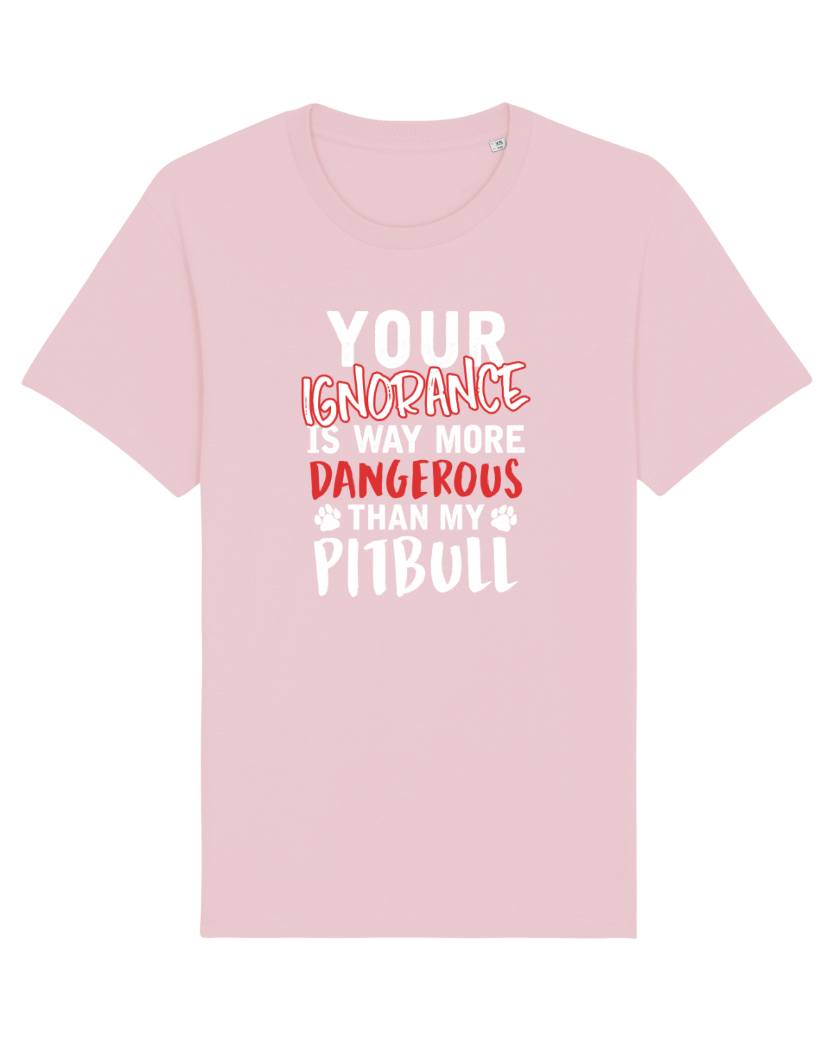 Tricou mânecă scurtă Unisex Rocker Cotton Pink