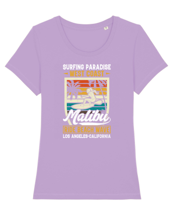 Surfing Paradise  West Coast Malibu Ride Beach Wave Los Angeles California Lavender Dawn