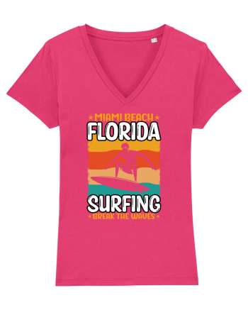 Miami Beach Florida Surfing Break The Waves Raspberry