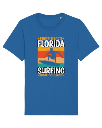 Miami Beach Florida Surfing Break The Waves Royal Blue