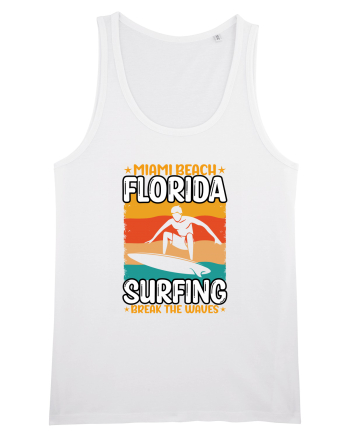 Miami Beach Florida Surfing Break The Waves White